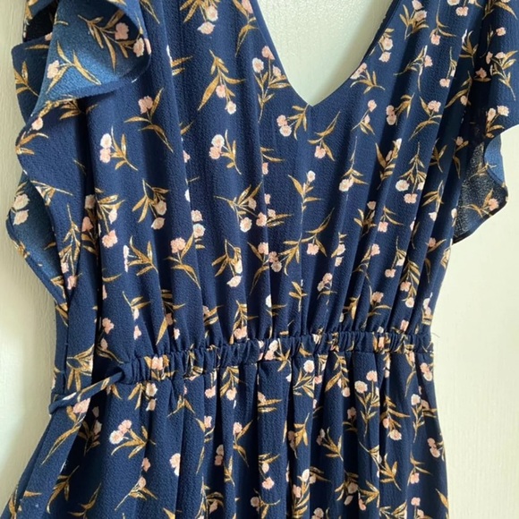 iZ Byer Navy Floral Maxi Dress - Picture 6 of 8